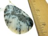 Item #SnowScene2, Price $48.00 Snow Scene Dendritic Agate pendant. Bead is drilled at the top. Bead is 48mm long by 30mm wide. Drilled hole size is about 2.0 mm
