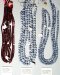 Thumbnail GAR-BLUSPG.JPG: Item # GAR01-Garnet, faceted, 4 mm round, $28 / strand
Item # BLUSPCL8-Blue sponge coral, 7.6 to 8 mm, $20 / strand
Item # BlUSPCL6-Blue sponge coral, 6 mm round, $18/strand 